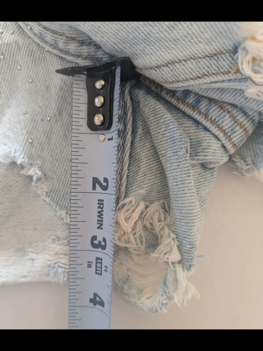 Liu Jo Light Blue Denim Shorts with Rhinestone Accents- Size 33 (NWOT)